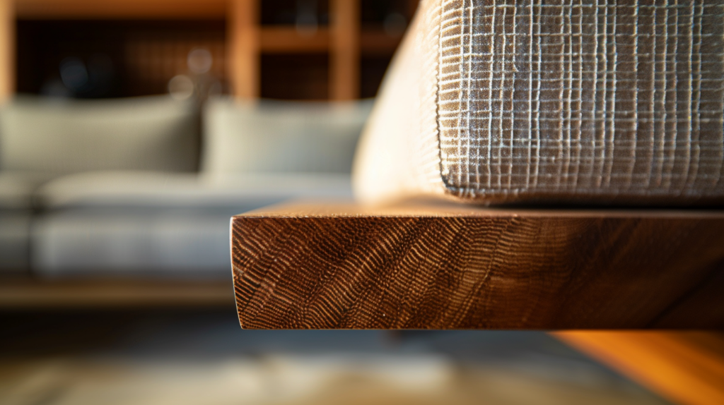 Close-up of bespoke Casai furniture, emphasizing the unique design and craftsmanship.