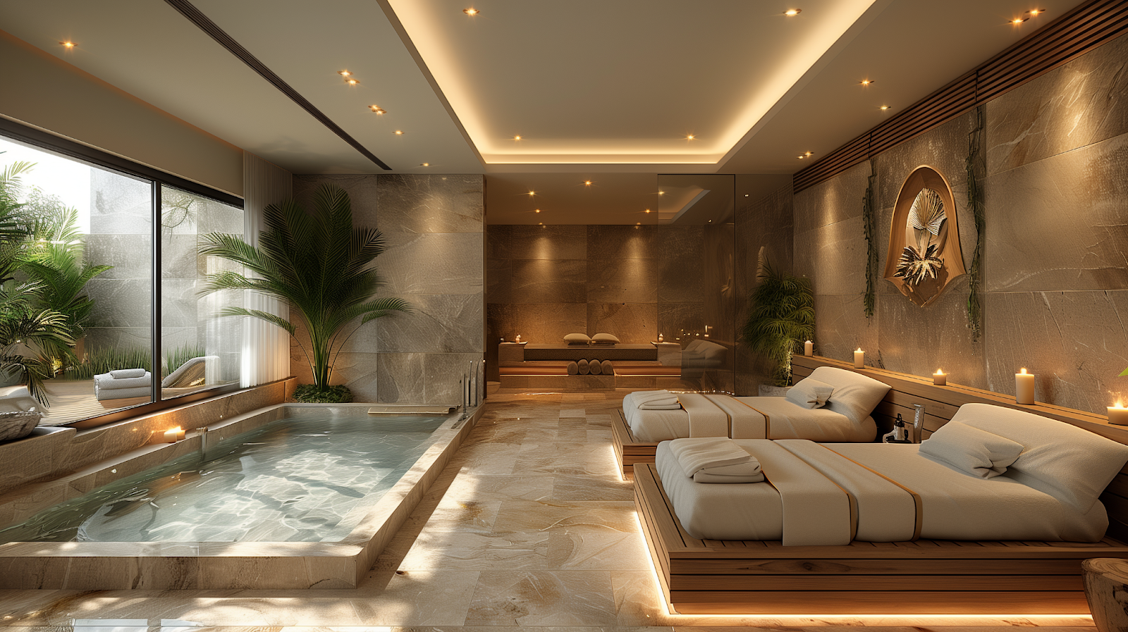 A luxurious and quiet zen spa location