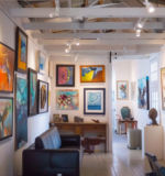 Artworks inside the Princess Street Gallery in Dunmore Town