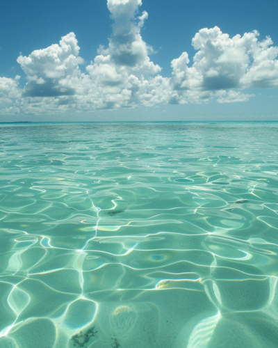 A peaceful swimming spot at Governor's Beach with clear waters and vibrant marine life in Turks and Caicos.