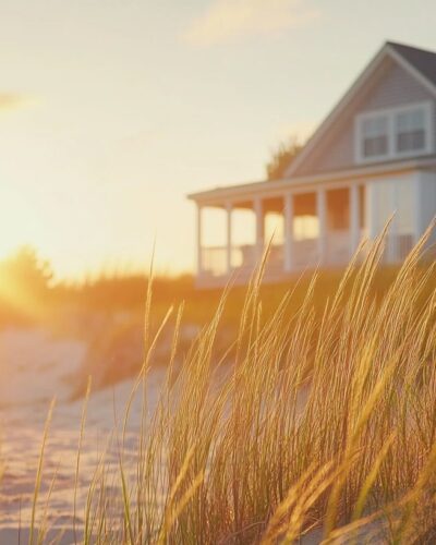 Modern North Truro Modern Vacation Home with coastal dune view