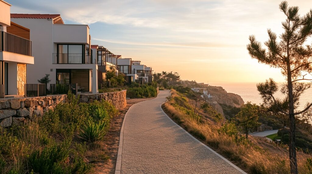 Cliffside view of Vila Nova de Milfontes Rentals near the coast